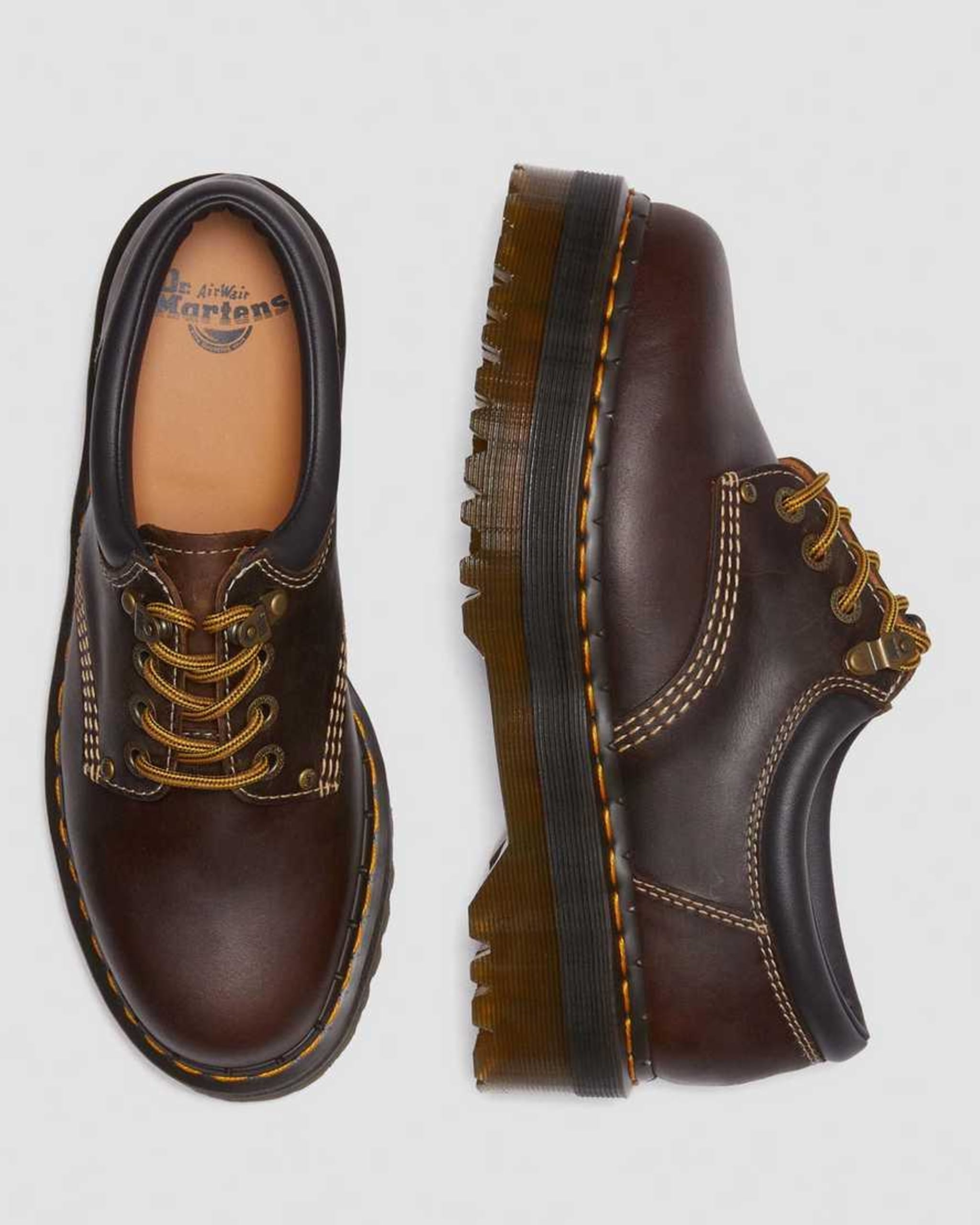 8053 Arc Crazy Horse Leather Platform Casual Shoes | Dr. Martens